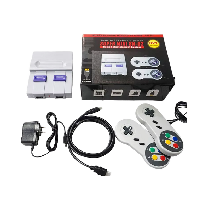 Video Game Console Manufacturer - Eskypower 821 500 Mini 8-Bit Built-In 500 Games TV Game Console Dual Players Wired EU/US/UK/AU