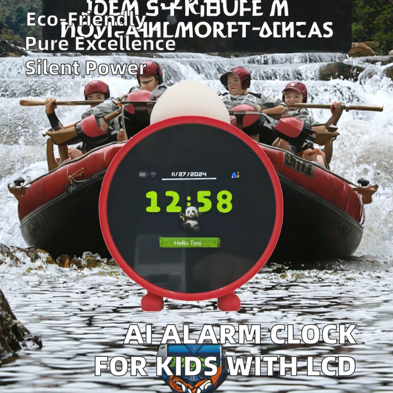 AI Alarm Clock Manufacturer - 2.8-inch LCD Smart Open AI Assistant for Kids Similar Education Chap GPT Voice Assistant WiFi