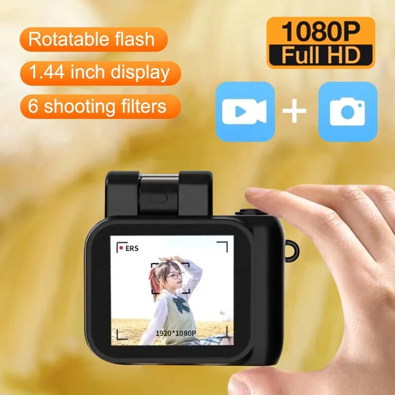 Mini Camera Manufacturer - Monoreflex Camcorder with CMOS Sensor 12MP 1080P HD Video Night Vision MicroSD Flash Lamp LCD