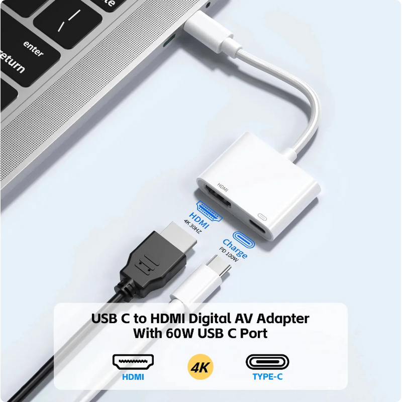 Adapter Manufacturer - 2026 Drop Ship Factory Wholesale lightning to HDMI-compatibl VGA Audio AV Multiple Digital Connector