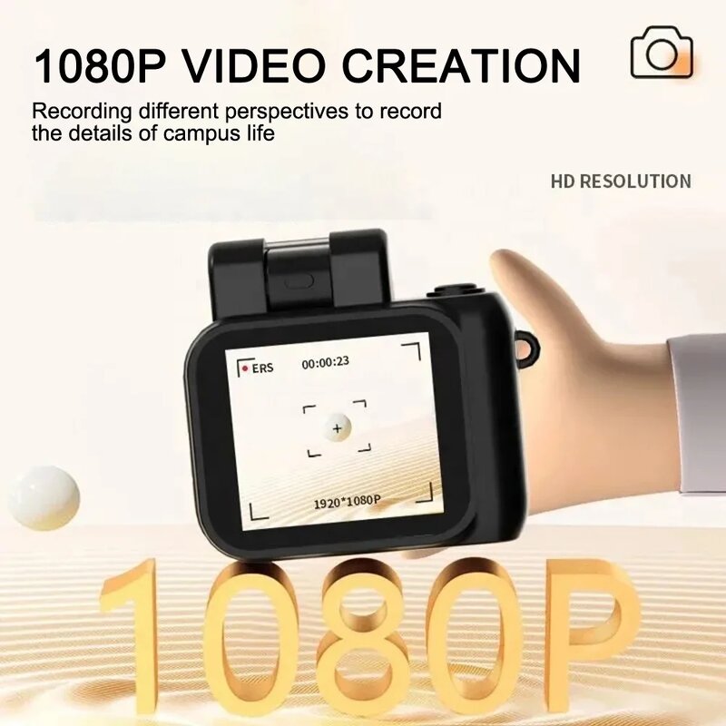 Mini Camera Manufacturer - Monoreflex Camcorder with CMOS Sensor 12MP 1080P HD Video Night Vision MicroSD Flash Lamp LCD