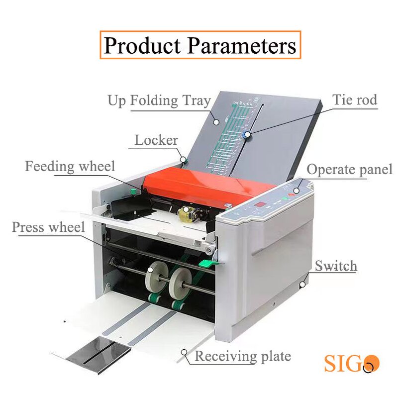 Office Paper Folding Machine Manufacturer - Professional A3 Size Zigzag ZE-8B/2