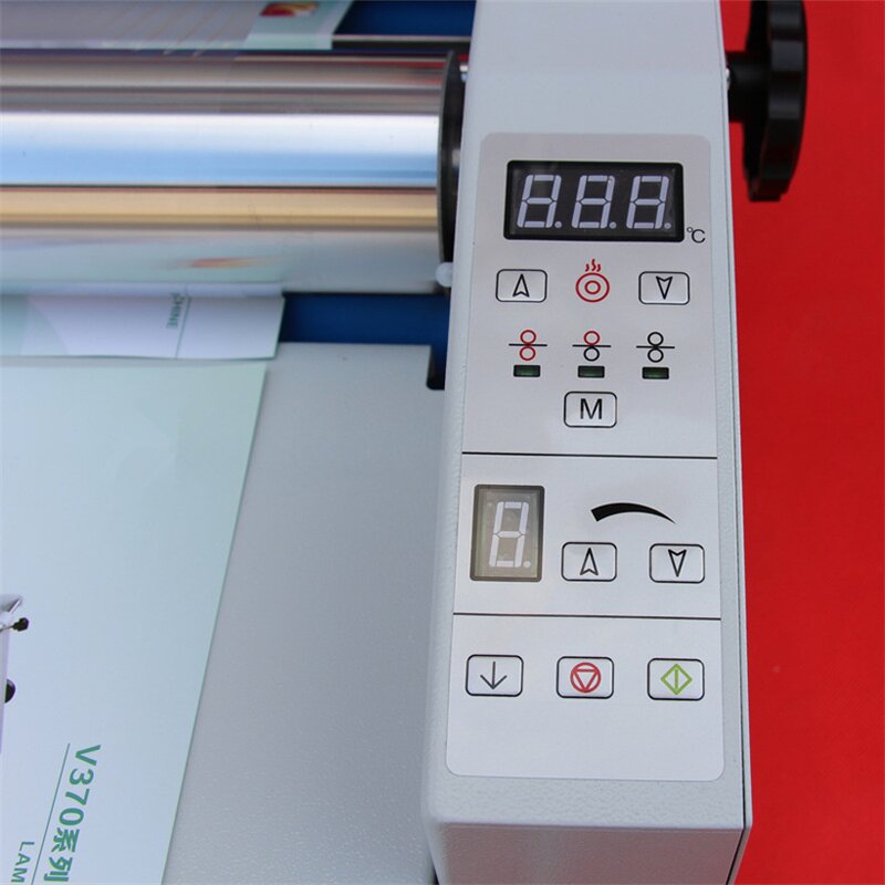 Thermal Roll Laminator Machine Manufacturer - V370 Office Desktop A3 LCD Control Panel