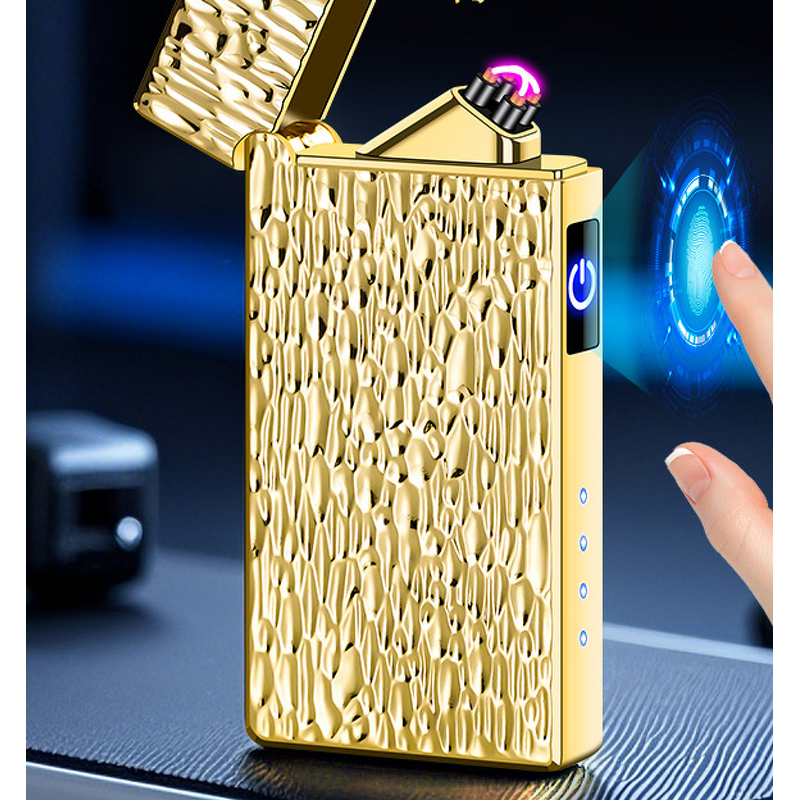 USB Rechargeable Dual Arc Lighter Manufacturer - Plasma Electric Windproof with Induction Charging and Loud Arc for Cigarettes