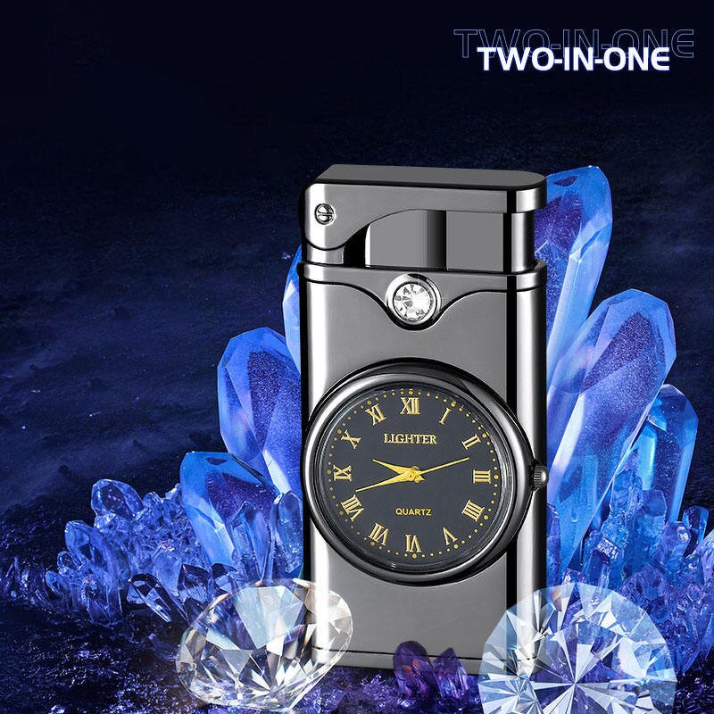 Lighter Manufacturer - Creative Business High Grade Blue Flame Dial Customizable Metal Cigarette Holder