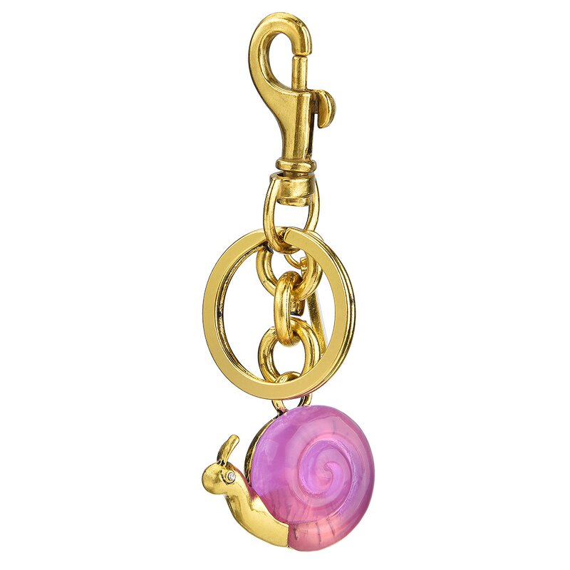 Keychain Manufacturer - Cute Metal with Big and Small Snail Bags Pendant Durable and Stylish Accessory