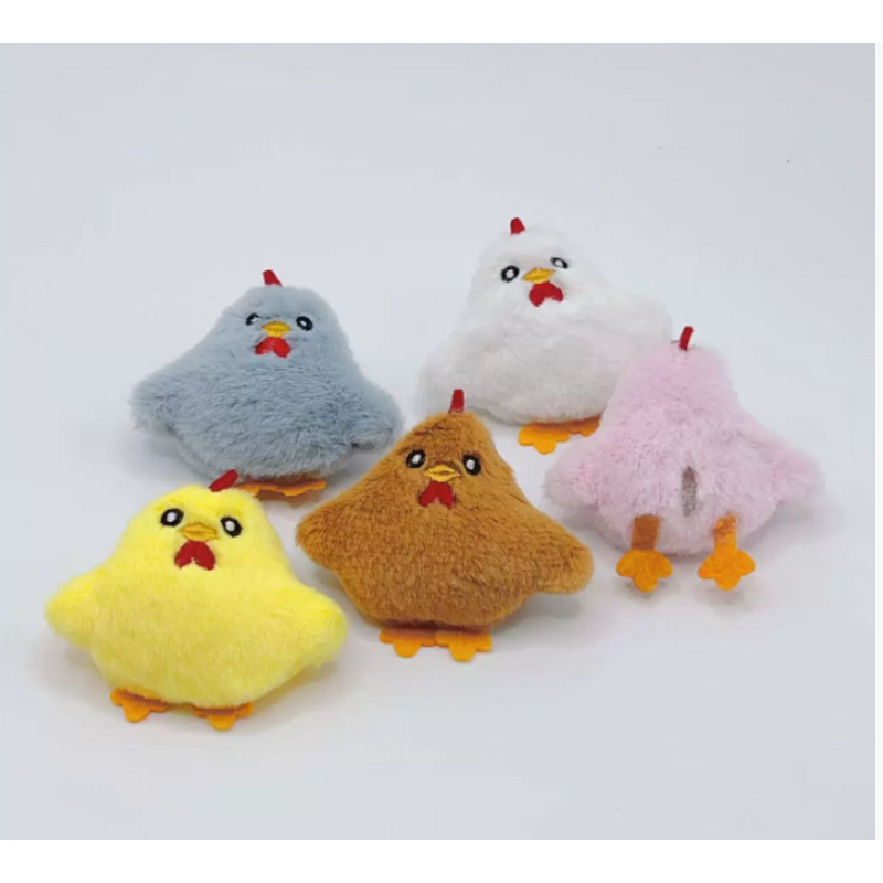 Brooch Manufacturer - Wholesale Cute Cartoon Chick Customizable Plush Pin with Animal Pattern ODM OEM