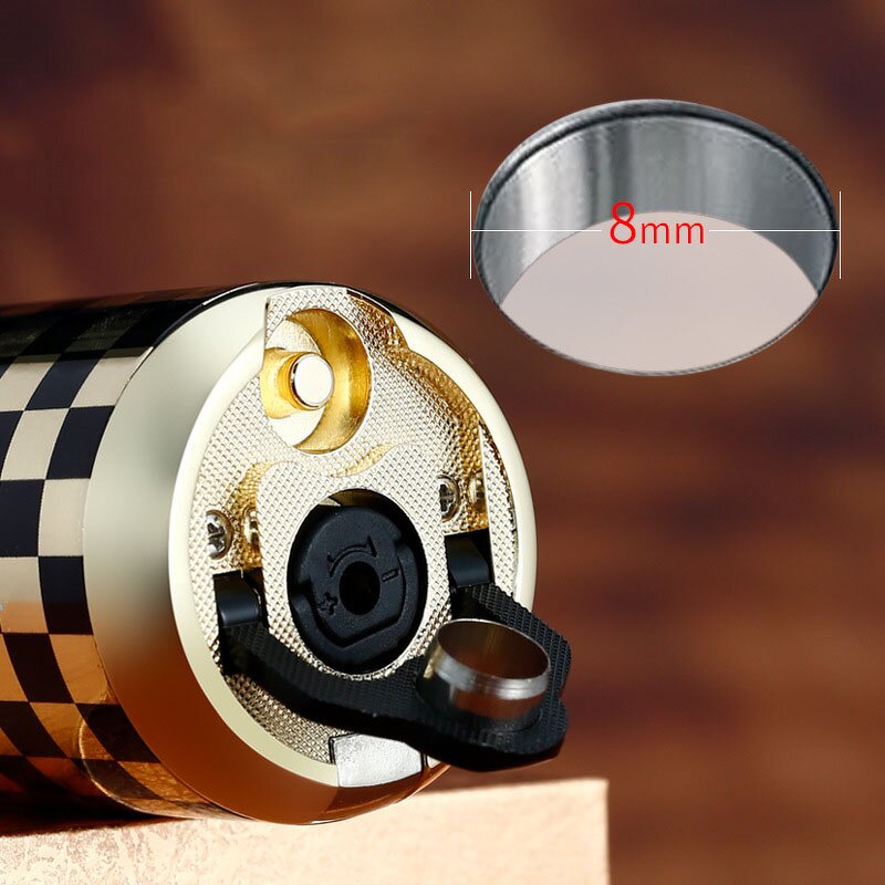 Cigar Lighter Manufacturer - Jobon Outdoor Torch Portable Refillable Butane Gas with Three Blue Flame Windproof