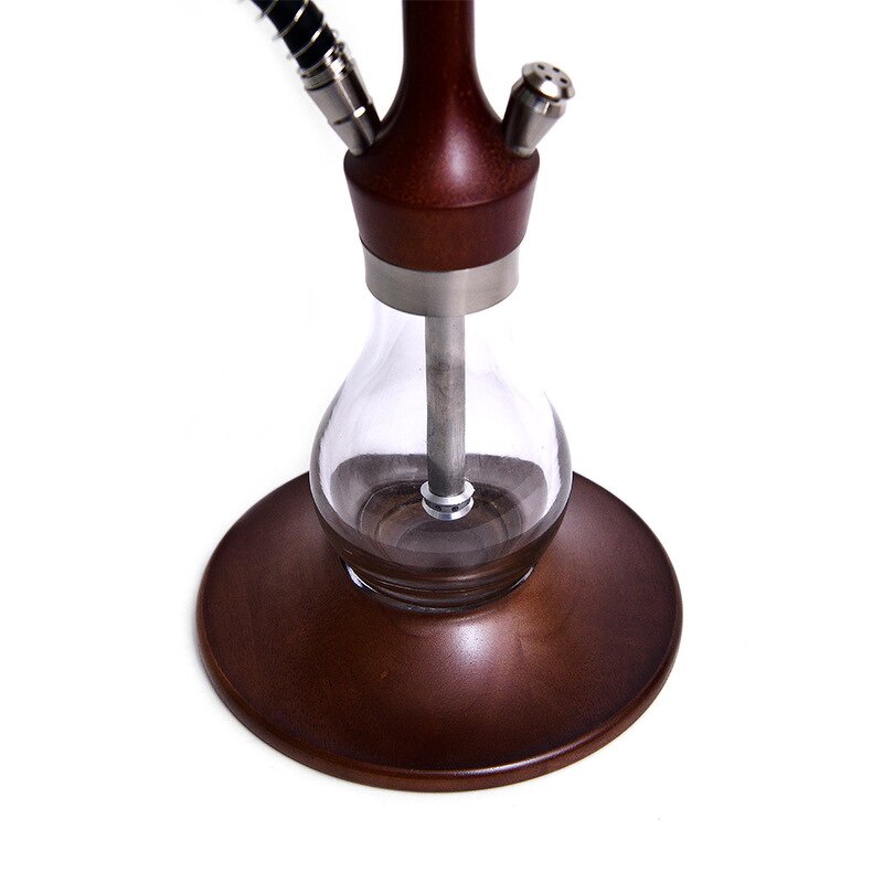 Arabian Shisha Manufacturer - Medium Number Single Pipe Wooden Pot for Home Personal Complete Set