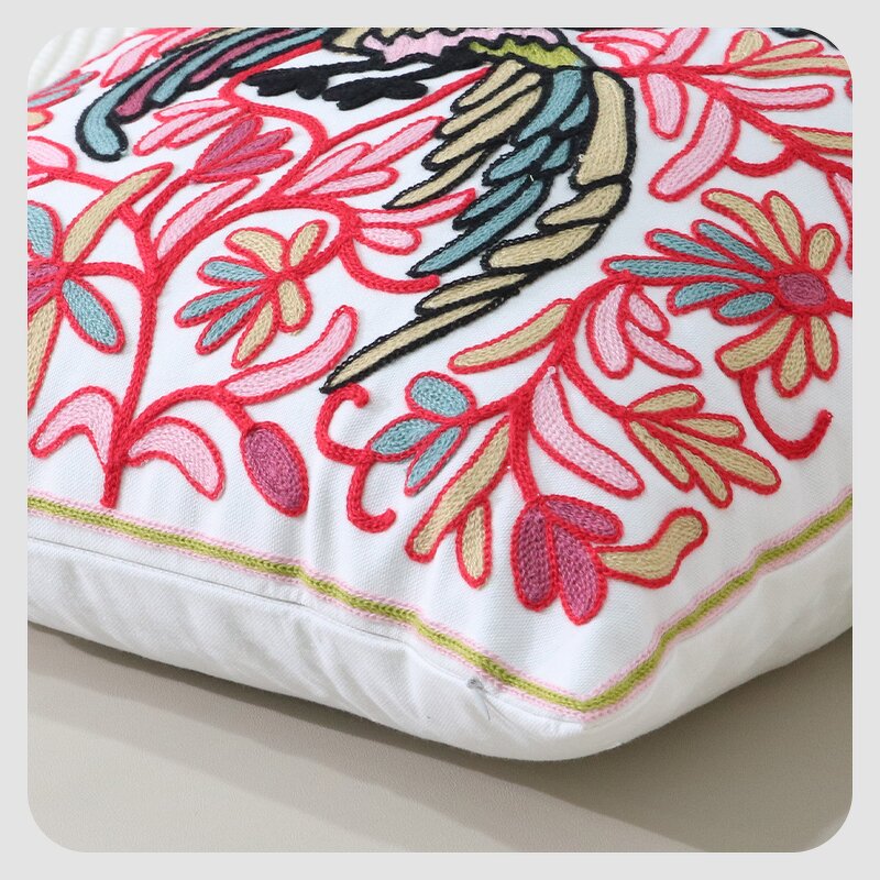 Pillow Cover Manufacturer - Sofa Living Room Light Luxury Premium Embroidery Bedhead Cushion Animal Decoration 45x45cm