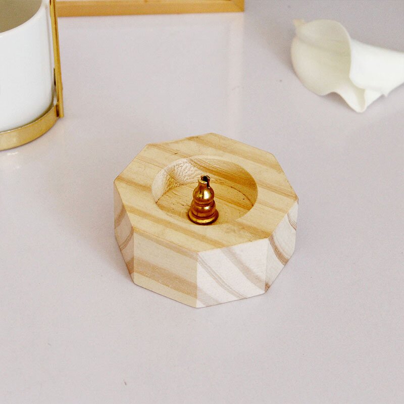 Incense Stick Burner Manufacturer - Retro Natural Wood Small Middle East Arab Home Decoration Stick Plate Eco-Friendly