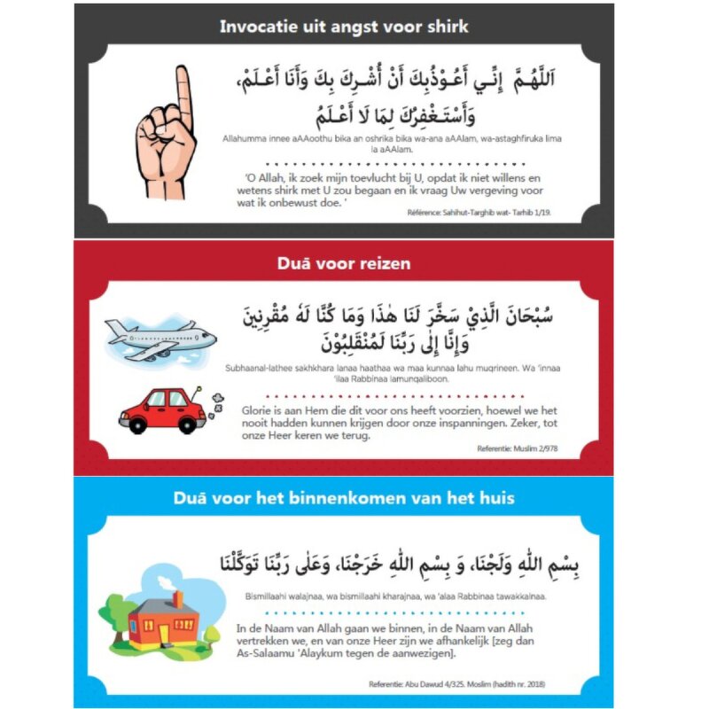 Wall Sticker Manufacturer - Decoration Islam Dutch Language and Arabic Quotes Muslim Family Dua Children Early Educational