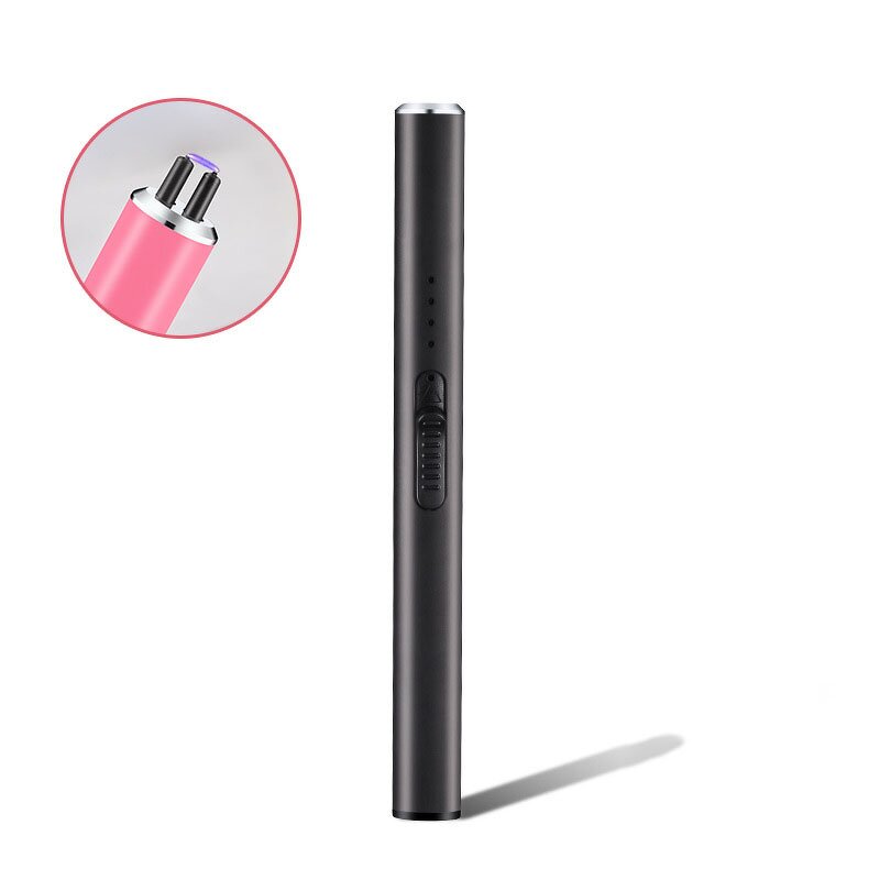 Aromatherapy Candle Igniter Manufacturer - Long Strip Pulse Metal Classic Design USB Type-C Fast Charging Electronic for Kitchen