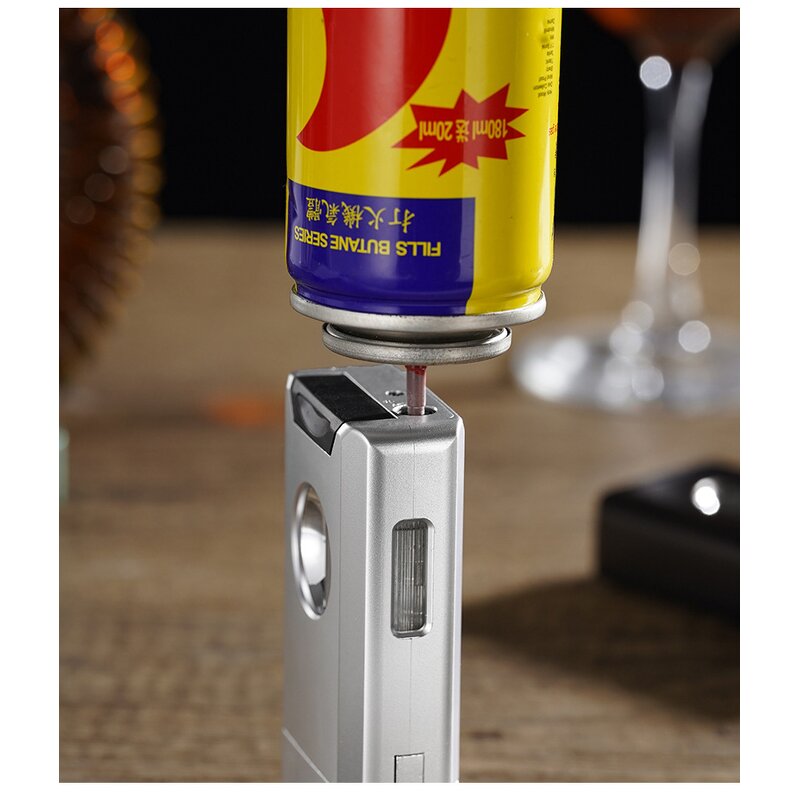 Gas Lighter Manufacturer - Custom Design Blue Flame Refillable Butane for Cigarette