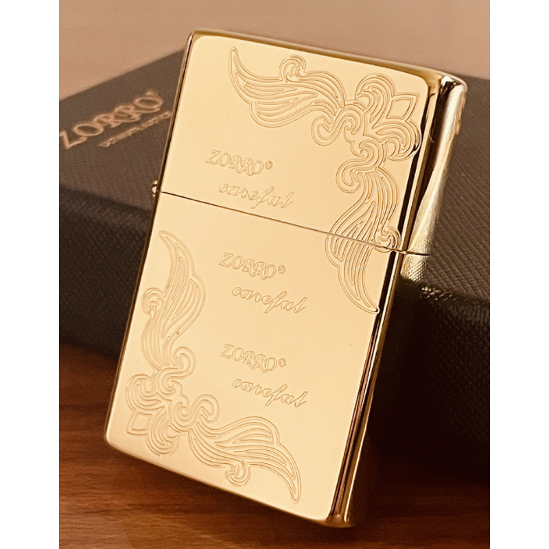 Cigar Lighter Manufacturer - Zorro Brushed Alloy Loud Kerosene Windproof for Business Gift