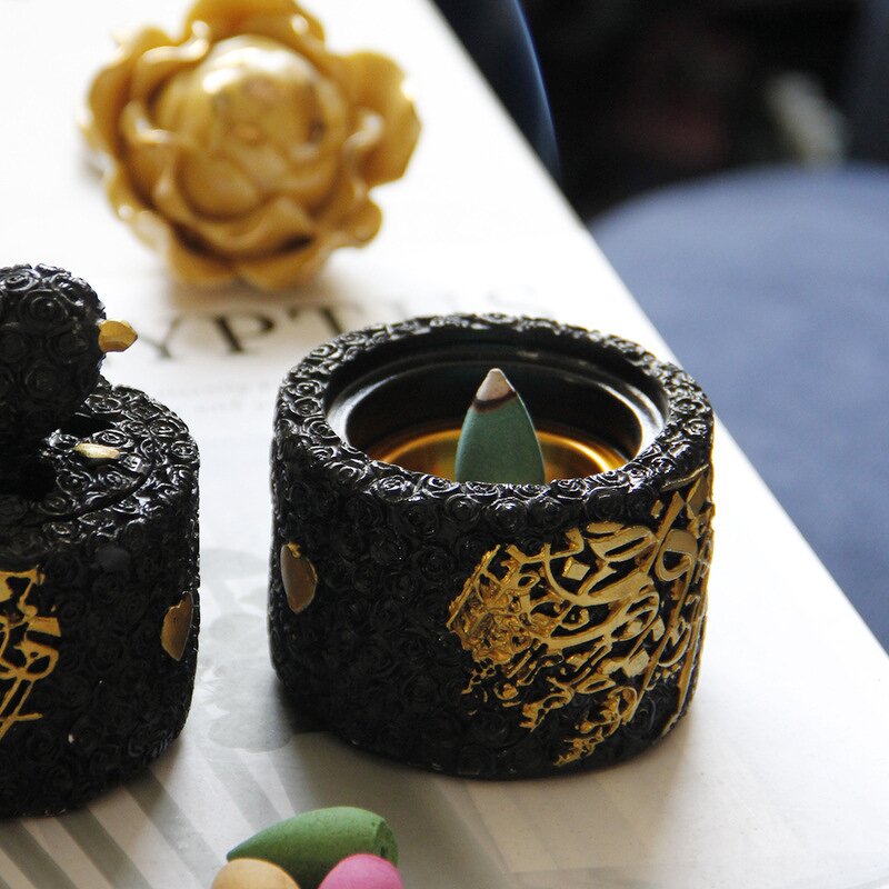 Incense Burner Manufacturer - New Design Romantic Cute Resin Middle Eastern Arab Colorful Small Popular Desktop Bedroom