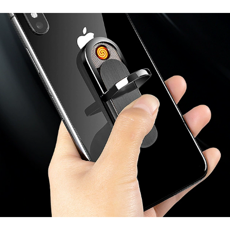 Phone Holder Lighter Manufacturer - Multifunctional with Windproof Electric Ignition Mobile Charging
