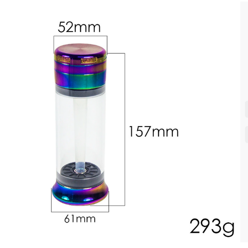 Cigarette Roller Machine Manufacturer - 52mm 2-in-1 Manual Modern Cone Shape Zinc Alloy with Plastic Case and Rolling Box