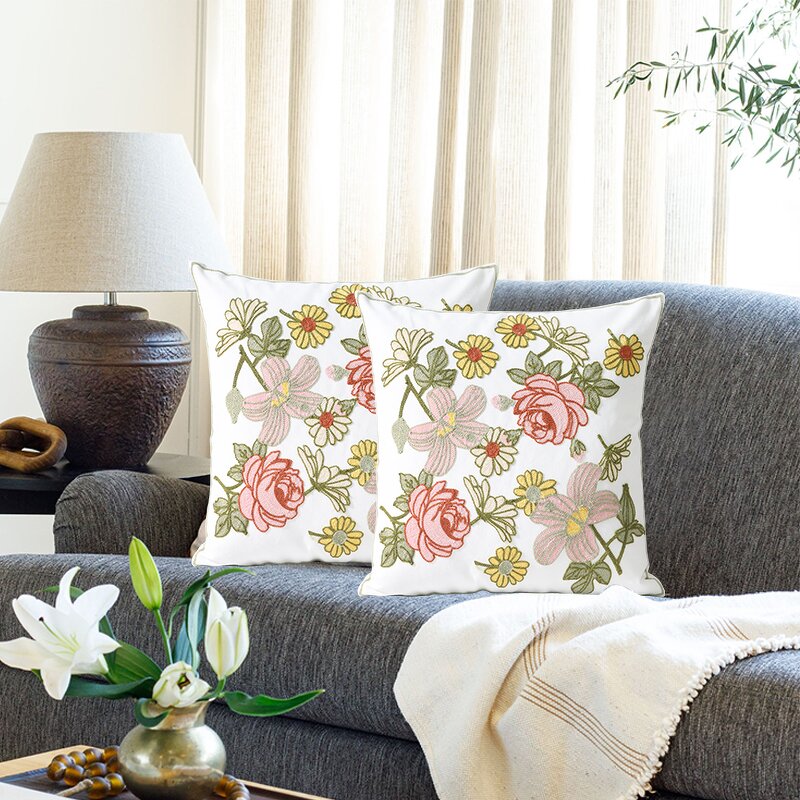 Pillow Cover Manufacturer - Butterfly Home Embroidery Sofa Light Luxury Decorative Cushion Factory Wholesale