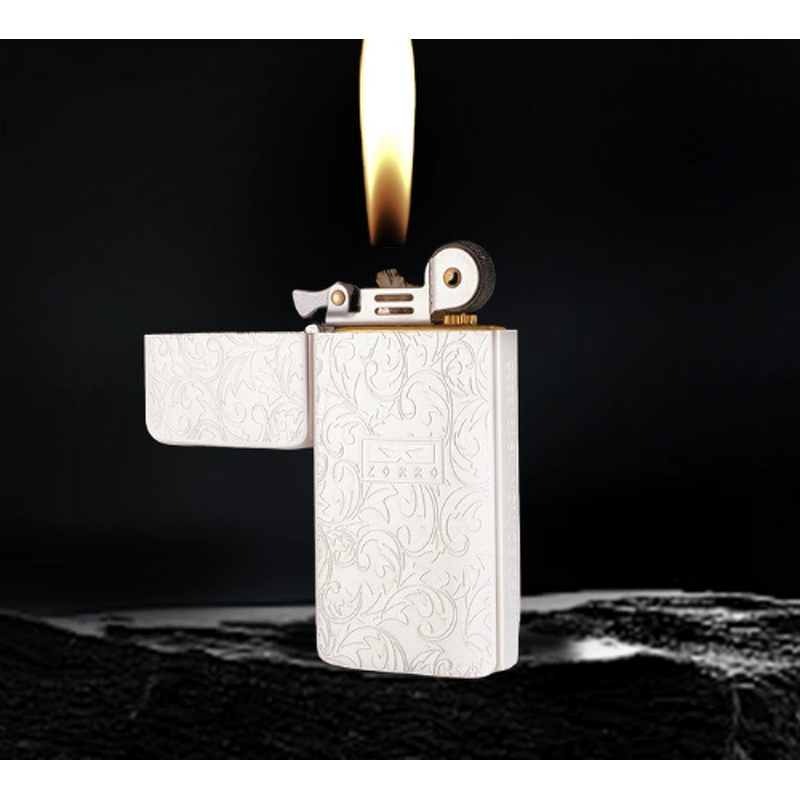 Kerosene Lighter Manufacturer - Zorro ZC5 Gen 2 Ultra-Thin Silver Brushed Metal Finish Modern Design for Everyday Use