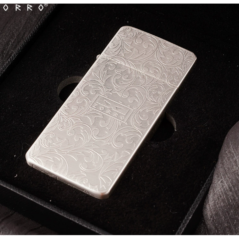 Kerosene Lighter Manufacturer - Zorro ZC5 Gen 2 Ultra-Thin Silver Brushed Metal Finish Modern Design for Everyday Use