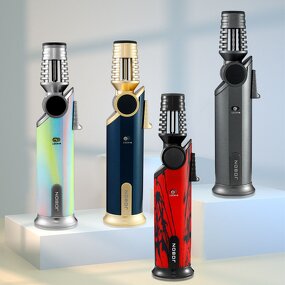 Torch Lighter Manufacturer - Jobon Outdoor Barbecue Windproof with Adjustable Flame Modern Design for Camping