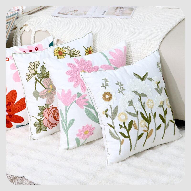Pillow Cover Manufacturer - Butterfly Home Embroidery Sofa Light Luxury Decorative Cushion Factory Wholesale