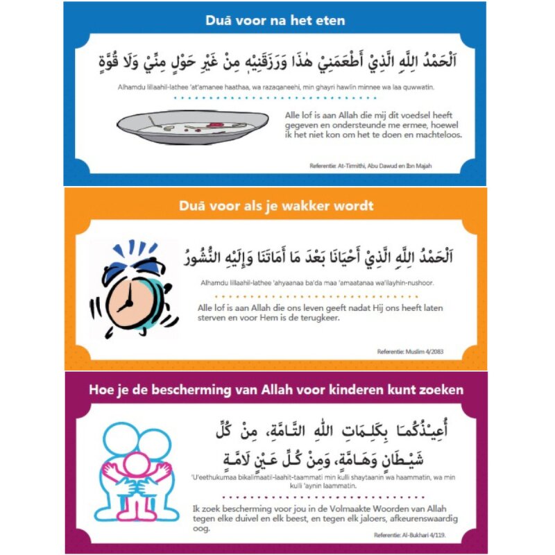Wall Sticker Manufacturer - Decoration Islam Dutch Language and Arabic Quotes Muslim Family Dua Children Early Educational