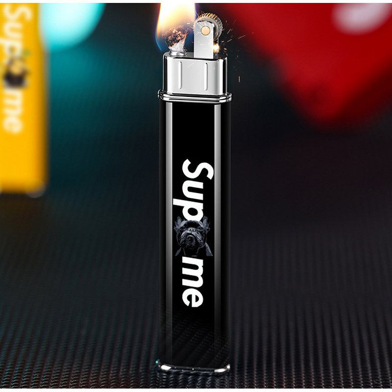 Lighter Manufacturer - Wholesale Custom ZB805 Slim Mini Modern Business Gift Windproof Refillable Metal with Oil-Fueled
