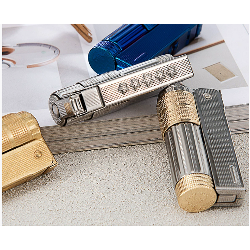 Metal Lighter Manufacturer - IMCO Original Copper Knurled Kerosene Cigarette Ashtray Classic Oil Style for Men Business Gift