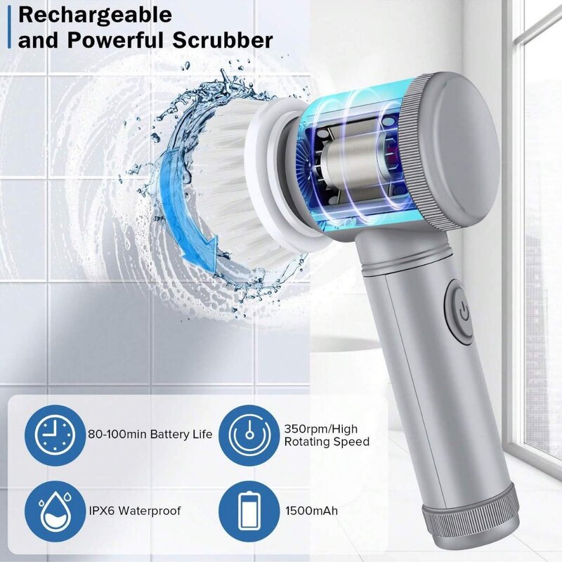 Electric Cleaning Brush Manufacturer - Handheld Kitchen Dishbrush for Bathroom Sink Tile