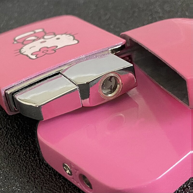 Lighter Manufacturer - Wholesale Pink Hello Kitty Windproof Pink Flame Cute for Girls Gift