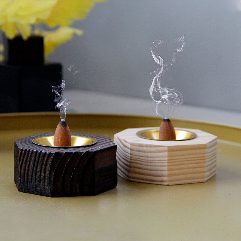 Incense Burner Manufacturer - Simple Modern Black Wood Middle Eastern Arab Popular Beauty Aromatherapy Home Desktop