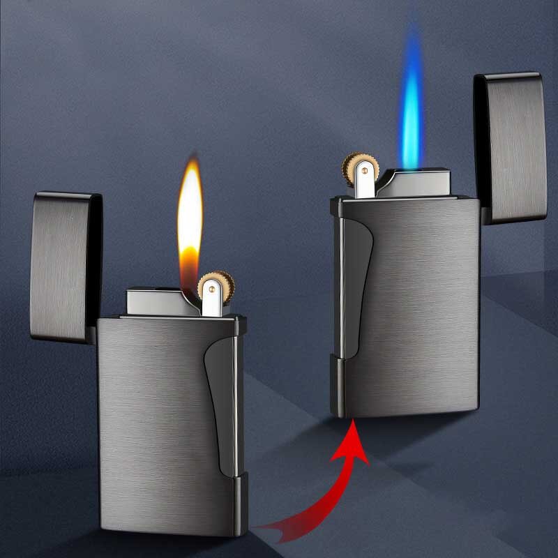 Lighter Manufacturer - Double Flame Metal Butane Gas Windproof for Cigarettes Support Custom