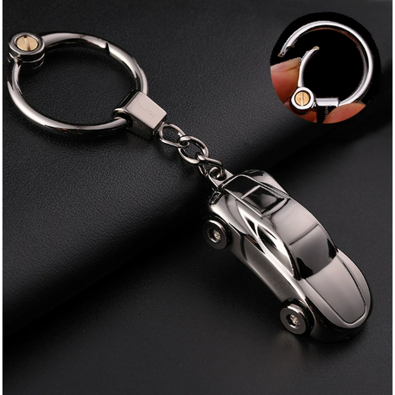 Key Chain Manufacturer - Jobon Wholesale Accessories Bulk Car in Circle Pattern Woven Zinc Alloy for Resale
