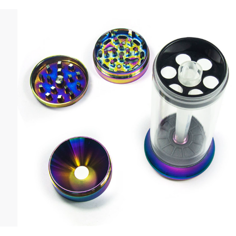 Cigarette Roller Machine Manufacturer - 52mm 2-in-1 Manual Modern Cone Shape Zinc Alloy with Plastic Case and Rolling Box