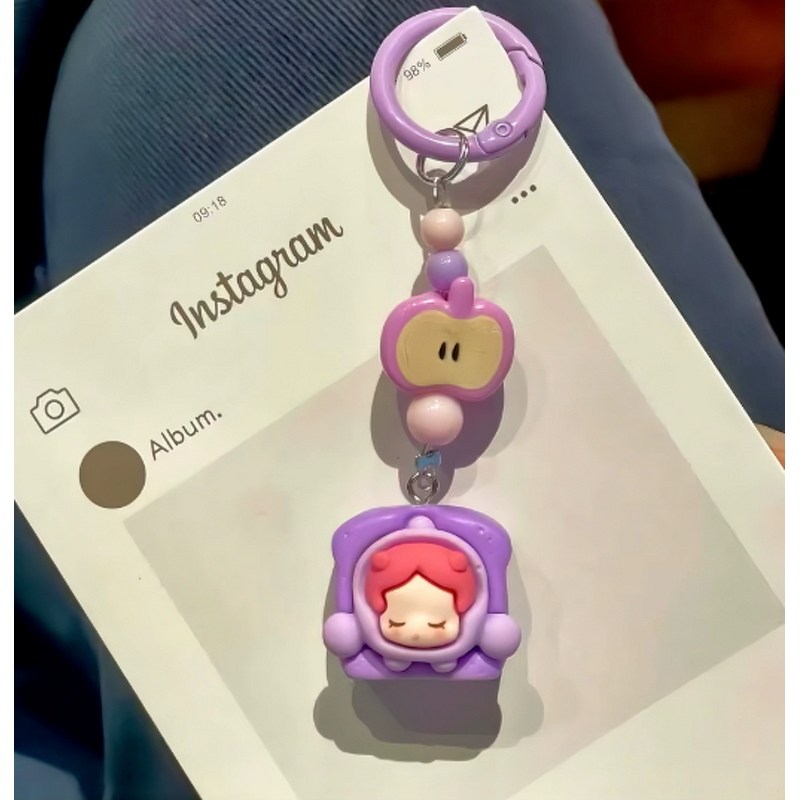 Key Chain Charm Manufacturer - Wholesale Cute Cartoon Animal POP Hand-Painted Resin Beads UV Printed for Phone