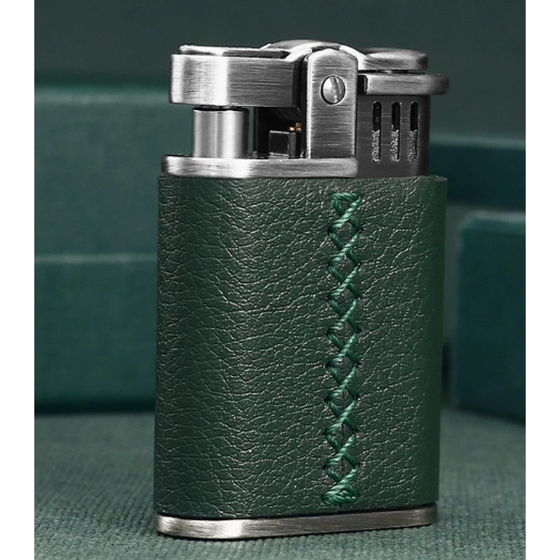 Kerosene Lighter Manufacturer - Wholesale Retro Chief Windproof Zinc Alloy with Genuine Leather Flint Wheel for Cigarettes