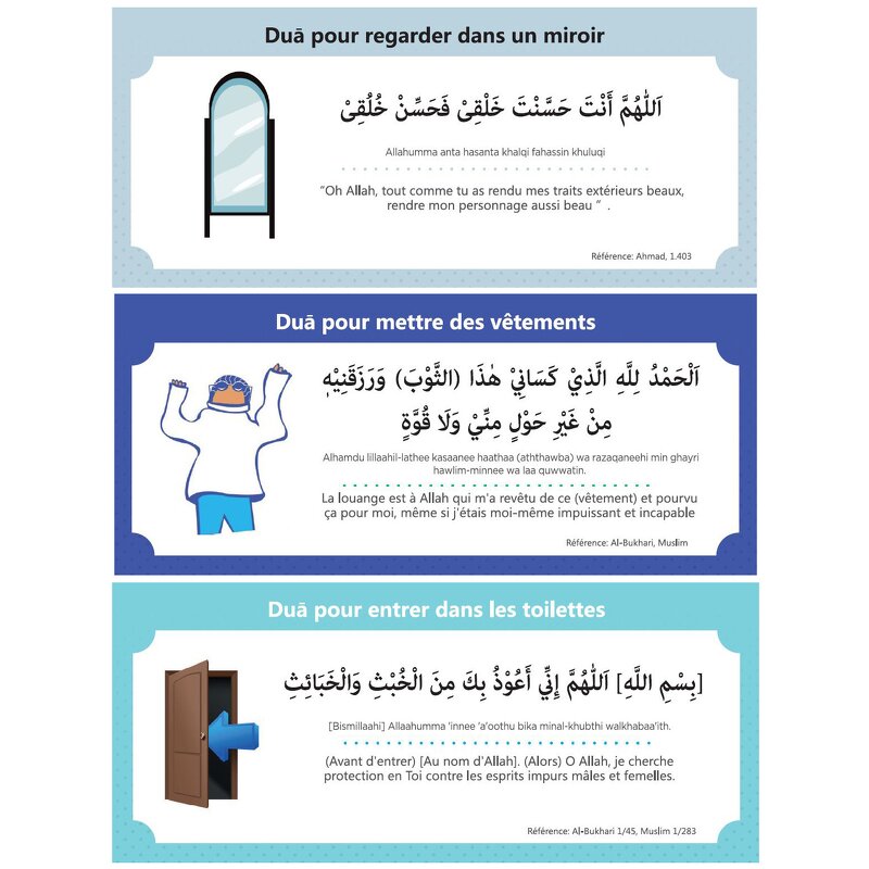 Wall Sticker Manufacturer - Wholesale French and Arabic Muslim Family Dua Children Early Educational Decoration Orientale