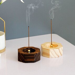 Incense Stick Burner Manufacturer - Retro Natural Wood Small Middle East Arab Home Decoration Stick Plate Eco-Friendly