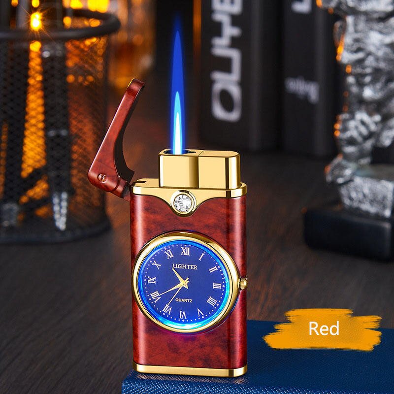 Lighter Manufacturer - Creative Business High Grade Blue Flame Dial Customizable Metal Cigarette Holder