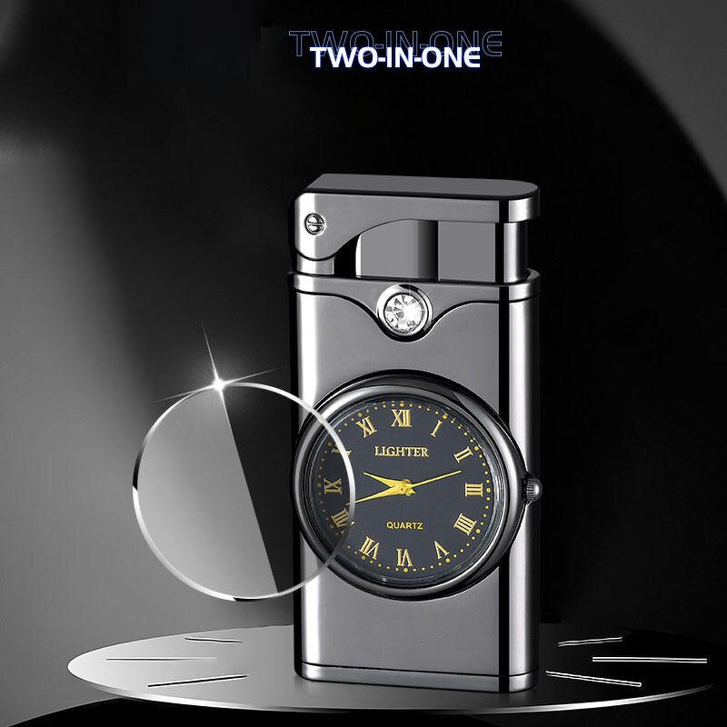 Lighter Manufacturer - Creative Business High Grade Blue Flame Dial Customizable Metal Cigarette Holder