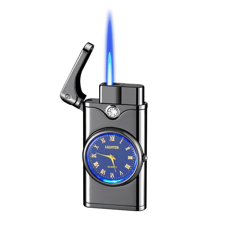 Lighter Manufacturer - Creative Business High Grade Blue Flame Dial Customizable Metal Cigarette Holder