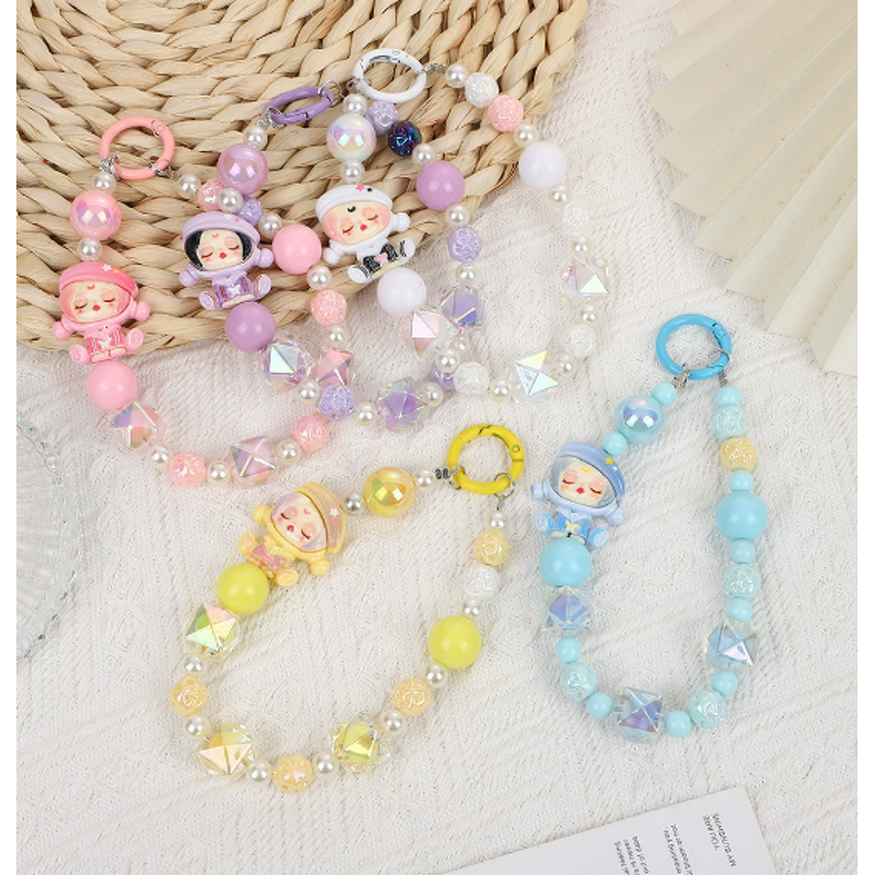 Key Chain Charm Manufacturer - Wholesale Cute Cartoon Animal POP Hand-Painted Resin Beads UV Printed for Phone