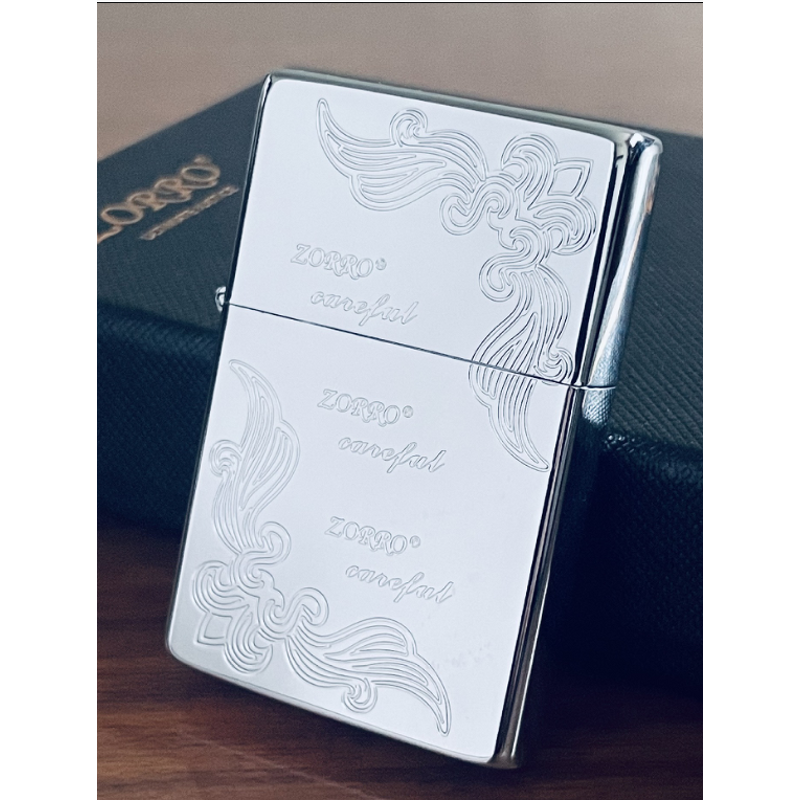 Cigar Lighter Manufacturer - Zorro Brushed Alloy Loud Kerosene Windproof for Business Gift