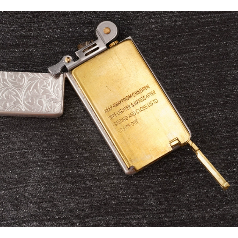 Kerosene Lighter Manufacturer - Zorro ZC5 Gen 2 Ultra-Thin Silver Brushed Metal Finish Modern Design for Everyday Use