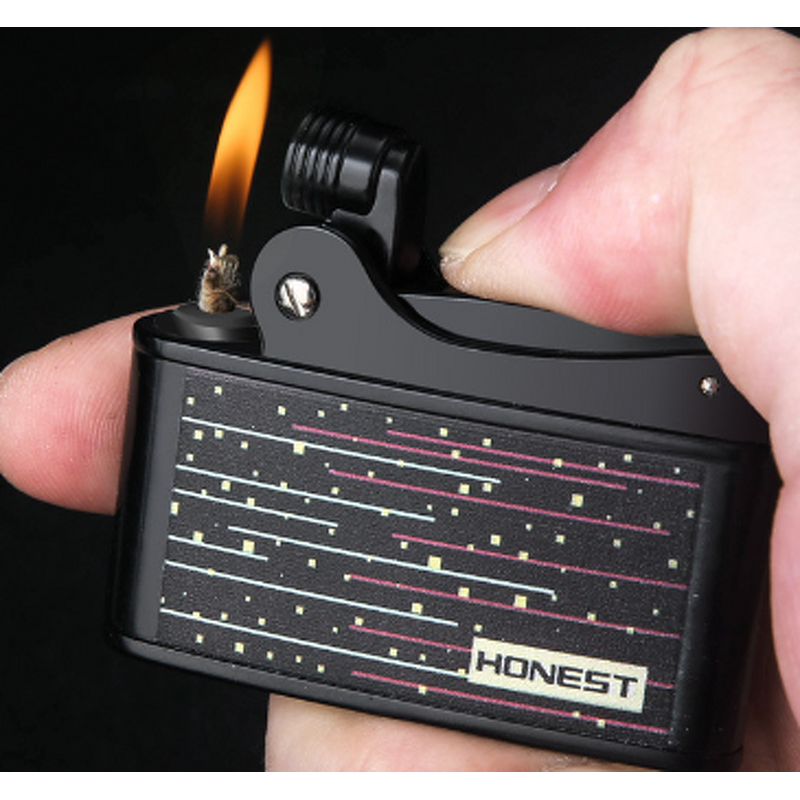 Kerosene Lighter Manufacturer - Retrospective Style Metal Refillable for Men for Smoking Business Gift