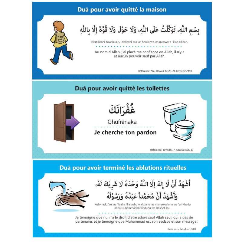 Wall Sticker Manufacturer - English Language Muslim Family Dua Pack with Islamic Decoration Arabic Quotes for Kids