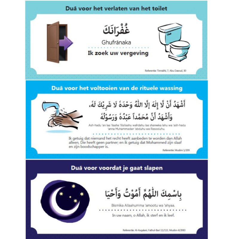 Wall Sticker Manufacturer - Stickers Muraux Dutch Language and Arabic Quotes Muslim Family Dua Children Early Educational