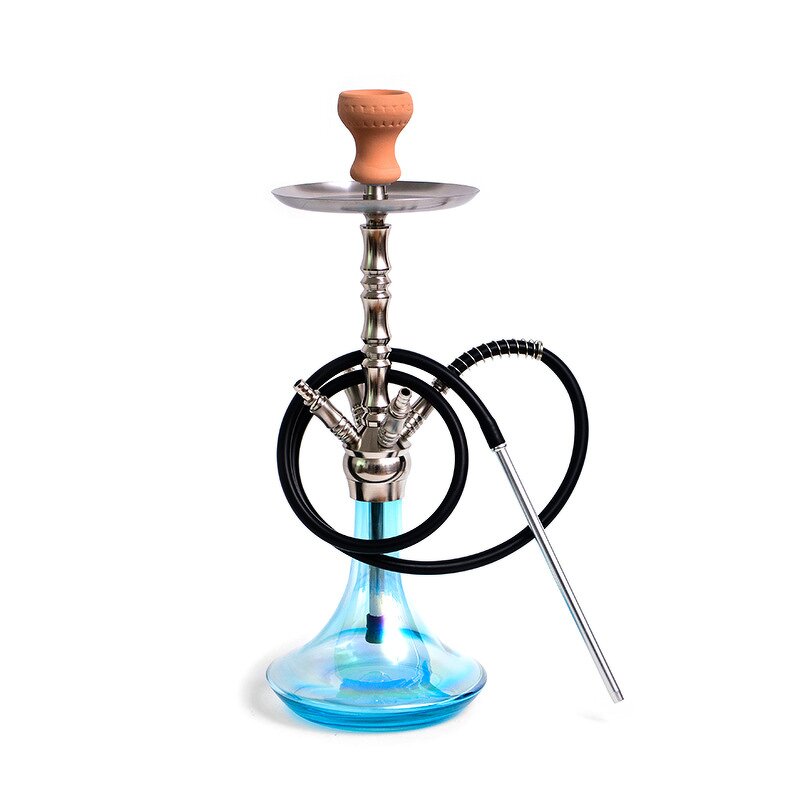Hookah Set Manufacturer - Large Size Four Pipe Stainless Steel Metal Color